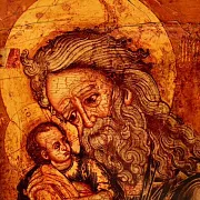 Икона под старину "Святой Симеон Богоприимец" — фотография 5