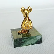 Фигурка «Крысеныш с сыром» из бронзы — фотография 3