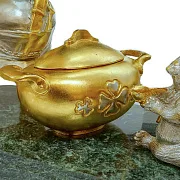 Композиция «Повар» из латуни с позолотой — фотография 3