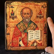 Икона деревянная "Святитель Николай" — фотография 4