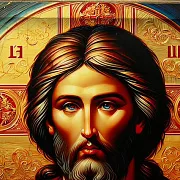 Икона "Христос Вседержитель" дерево, ручная работа — фотография 5