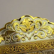 Икона Сергия Радонежского настольная. Златоуст — фотография 6