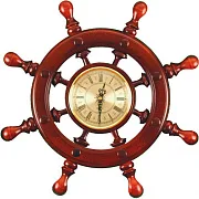 Часы-штурвал, 8 ручек, диаметр 450 мм — оригинальный подарок — фотография 3