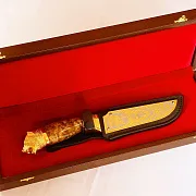 Украшенный дамасский нож №1 — фотография 3