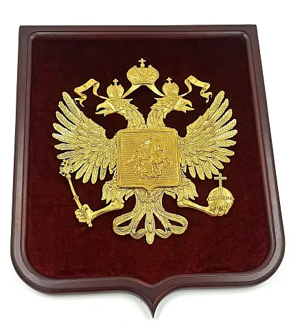 Панно «Герб России» с геральдической рамкой в подарок