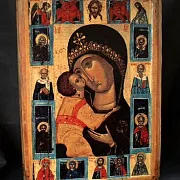 Икона "Богоматерь Умиление с Деисусом" Игоревская — фотография 1