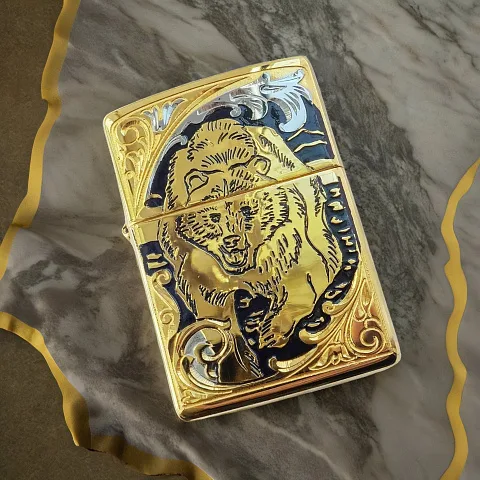 Зажигалка Zippo оригинал "Медведь" № 3