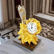 Настольные часы с совой на долерите — фотография 1