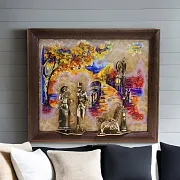 Ключница «Вечерняя прогулка. Мост» с подсветкой и бронзой — необычный подарок — фотография 1